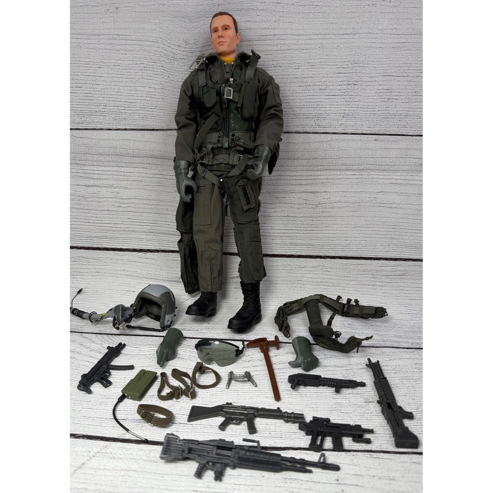Fighter‎ Pilot Action Figure with Weapons Gear